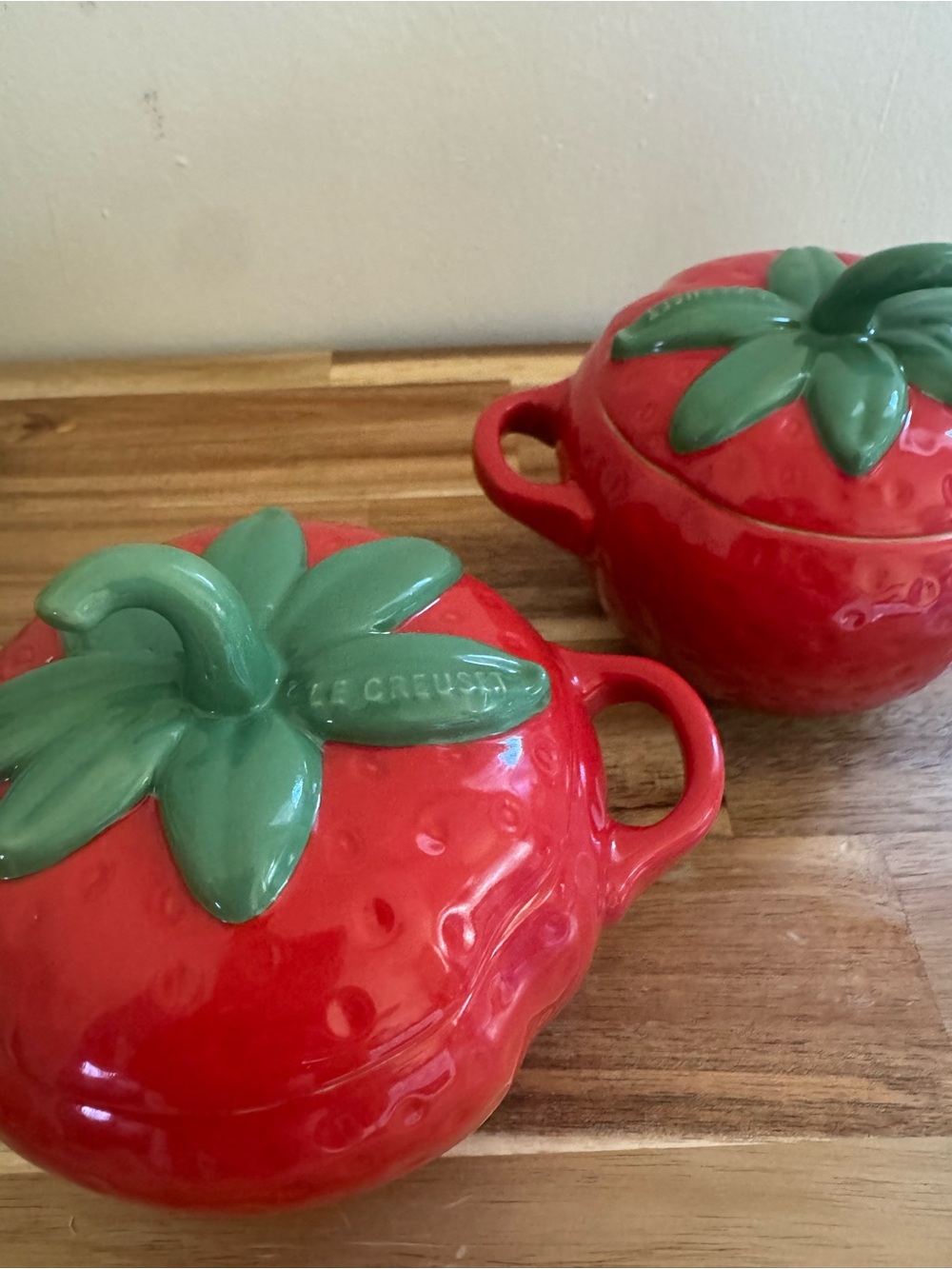 Le Creuset Red Stoneware Mini Cocotte - Picture 2 of 4